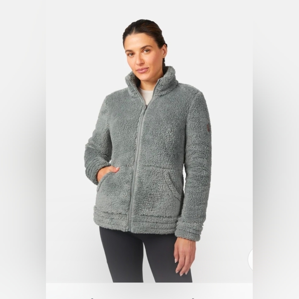 Free Country Women's Gray Sherpa Jacket